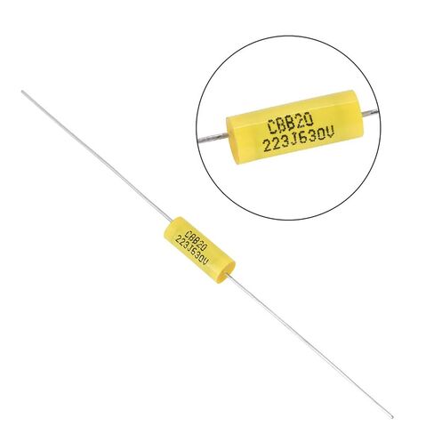 20 Pack Electrolytic Capacitors Industrial Electrical Capacitors Axial Polyester Filmcapacitor Kit with Longleads 0.022uF 630V for Radio Amplifier in Kuwait