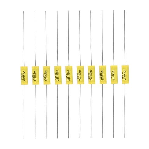 20 Pack Electrolytic Capacitors Industrial Electrical Capacitors Axial Polyester Filmcapacitor Kit with Longleads 0.022uF 630V for Radio Amplifier in Kuwait