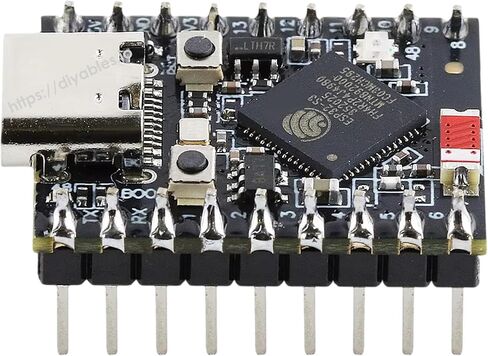 ESP32-S3 لوحة تطوير صغيرة للغاية واي فاي بلوتوث 5 ESP32-S3FH4R2 لـ Arduino MicroPython، وحدة إنترنت الأشياء الصغيرة جدًا، ملحومة مسبقًا in Kuwait