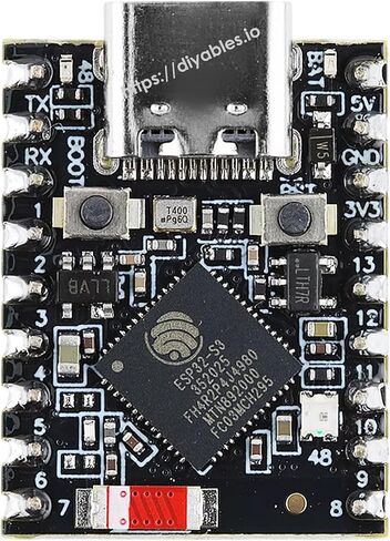 ESP32-S3 لوحة تطوير صغيرة للغاية واي فاي بلوتوث 5 ESP32-S3FH4R2 لـ Arduino MicroPython، وحدة إنترنت الأشياء الصغيرة جدًا، ملحومة مسبقًا in Kuwait