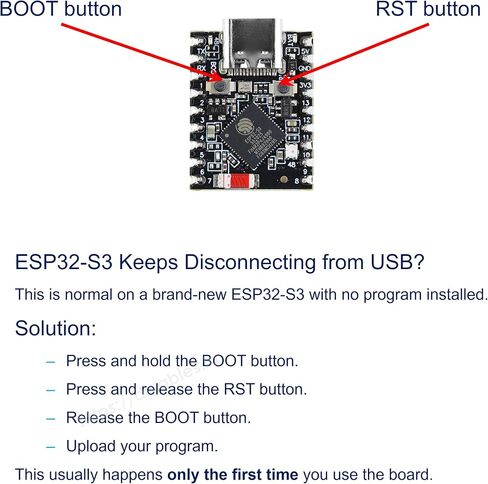 ESP32-S3 لوحة تطوير صغيرة للغاية واي فاي بلوتوث 5 ESP32-S3FH4R2 لـ Arduino MicroPython، وحدة إنترنت الأشياء الصغيرة جدًا، ملحومة مسبقًا in Kuwait