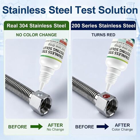 2PCS Stainless Steel Test Liquid, Quick Identifier Liquid for 201, 301, 304, 15ml Detection Reagent for Stainless Steel Tableware, Utensils in Kuwait