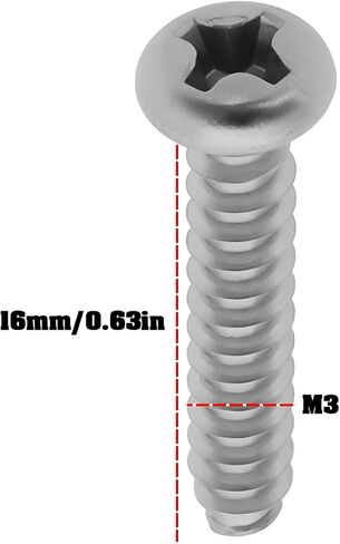 30pcs M3x16mm RC Model Tapping Screw Compatible with Ta-Miya M05 M06 TT01 TT02 in Saudi Arabia
