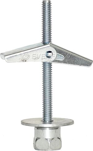 Everflow Sammys 8064925-100 SST 30 3/8 بوصة تصميم مرساة قضيب ملولب عموديًا للجدران الجافة أو الخرسانة سابقة الإجهاد، والفولاذ، والزنك، ومقاومة التآكل، وطول المسمار 1/4 × 3 بوصة (عبوة من 100) in Kuwait