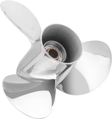 11 3/4 × 13 | ‎OEM ترقية الفولاذ المقاوم للصدأ خارجي موتو قارب المروحة تناسب محركات سوزوكي DT35C DT40 DT50/50M DT55 DT60 DT65 ، 35-65HP 13 خدد الأسنان in Kuwait