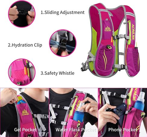AONIJIE Running Vest for Men Women, Lightweight Hydration Vest, Breathable Running Backpack in Saudi Arabia