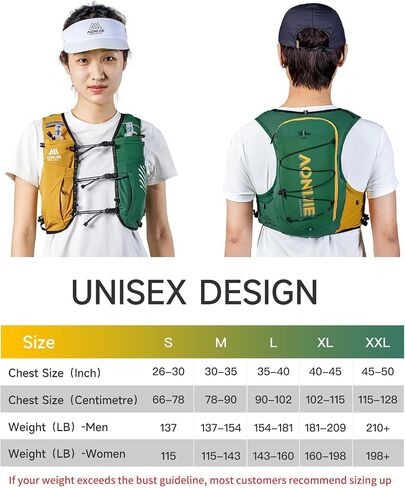 AONIJIE Running Vest for Men Women, Lightweight Hydration Vest, Breathable Running Backpack in Saudi Arabia