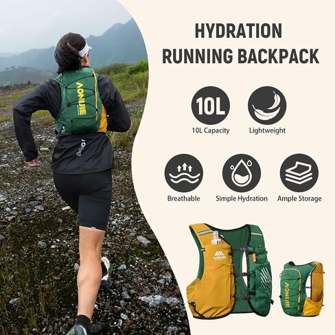 AONIJIE Running Vest for Men Women, Lightweight Hydration Vest, Breathable Running Backpack in Saudi Arabia