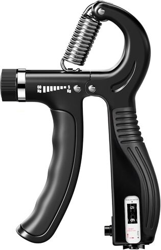 Grip Strength Trainer - Adjustable Resistance 11-132lbs/5-60kg Hand Gripper & Forearm Strengthener Device with Smart Counter for Sports & Rehab in Saudi Arabia