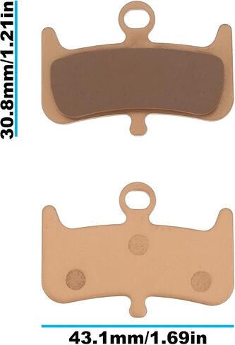 Pair of Sintered Metallic Disc Brake Pads Compatible with Hayes Dominion A4 High-Durability Replacement Set for Mountain Bikes in Kuwait