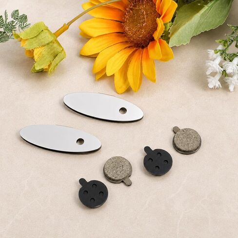 6 Pairs Bike Disc Brake Pads for Mountain Bicycles Electric Scooters Ebike Brake Pads Replacement, Low Noise Semi Metal Smooth Braking Force for Outdoor Camping in Kuwait