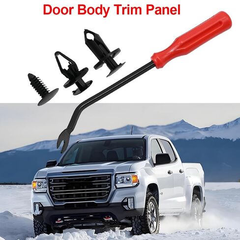 3 in 1 GM A20991 Automotive Fender Liner Clips Kit Accessories Fits 11589292 Bumper Fastener Rivet 21030249 Door Body Trim Panel 1605396/1595864 GMC Trucks Buick Plastic Push Pins, 121pcs with Tool in Kuwait