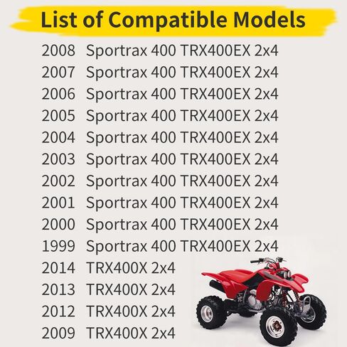 محرك المحرك يتصاعد مسامير الفواصل بين قوسين متوافق مع هوندا TRX400EX TRX400X 400EX 1999-2014 in Kuwait