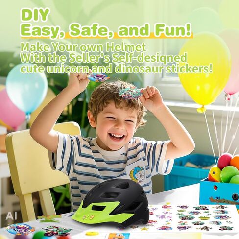 Kids Bike Helmet for Boys Girls Ages 5-14, CPSC Certified Multi-Sport Adjustable Lightweight Bicycle Helmet with Unique Graffiti Design for Cycling Skateboard Scooter Roller Skating in Kuwait