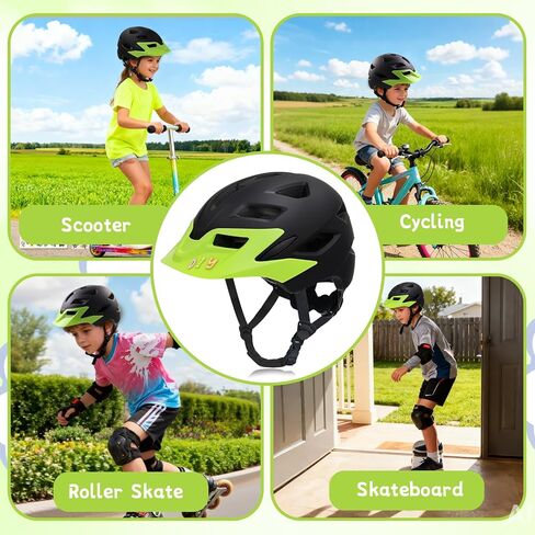 Kids Bike Helmet for Boys Girls Ages 5-14, CPSC Certified Multi-Sport Adjustable Lightweight Bicycle Helmet with Unique Graffiti Design for Cycling Skateboard Scooter Roller Skating in Kuwait