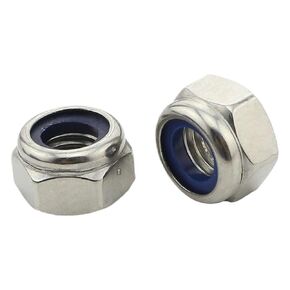 1Pcs 304 Stainless Steel Fine Tooth Lock Nut Nylon(M12*1.25) in Saudi Arabia