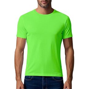 Workout Shirts for Men Quick Dry Athletic Gym Tee Shirts Mens Short Sleeve Mesh Solid Running Swimming T-Shirt in Kuwait