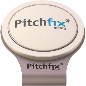 مشبك قبعة الجولف Pitchfix مع علامة كرة مغناطيسية قابلة للإزالة - ملحقات الجولف، قلم تحديد الهوية، خفيف الوزن، من الفولاذ المقاوم للصدأ، سهل الاستخدام، أفضل اختيار للاعبي الجولف المحترفين باللون الأبيض in Kuwait