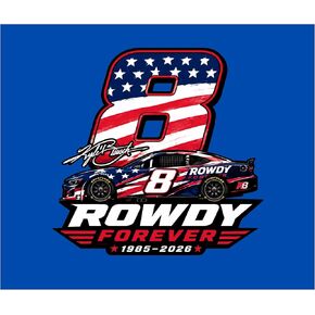 ملصق Kyle Busch Rowdy Forever، ملصق سباق من الفينيل مقاس 5 بوصات، ملصق سيارة سباق وطني رقم 8 للسيارات وأجهزة الكمبيوتر المحمولة والأكواب والمبردات والمصدات in Kuwait