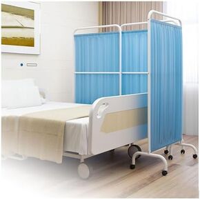 Portable Medical Privacy Screen - 6ft High Room Divider with Wheels for Clinic/Office/Beauty Salon, 2-Panel Design in Kuwait
