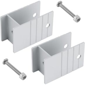Extra Tall Pontoon Bimini H-Bracket for Pontoon Boats 1-1/4" Square Aluminum tubing Raise The Hardware Off The Rail, 2Pcs， Silver in Kuwait