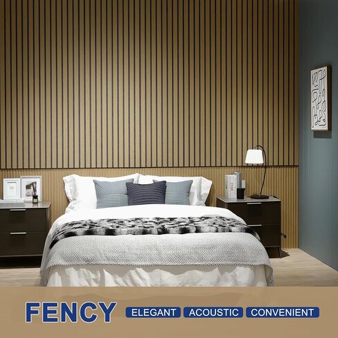 لوحات حائط صوتية من FENCY، قطعتان - 48 بوصة * 24 بوصة من لوحات الحائط لديكور الجدران الداخلية، وامتصاص الصوت والألواح الصوتية الزخرفية للمنزل والمكتب والاستوديو (Ashen Oak) | ممتصة للصوت، لوحات صوتية مزخرفة للمنزل، لوحات حائط صوتية ثلاثية الأبعاد، 48 بوصة in Kuwait