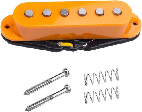 52mm High Output Ceramic Single Coil Pickups Set for Strat Style Electric Guitar (Orange) in Kuwait