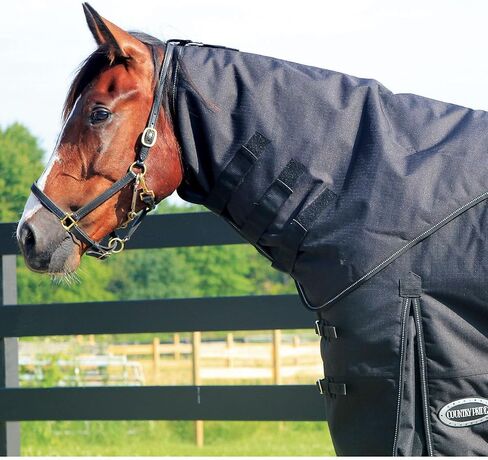 Country Pride Storm Pro 1200D Horse Neck Cover (Medium, Black) in Kuwait