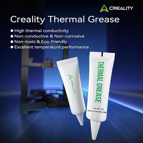 عصا صمغ للطابعة ثلاثية الأبعاد من Creality + معجون حراري + حزمة طباعة ثلاثية الأبعاد من مادة التشحيم مع عصا صمغ تقلل من الاعوجاج وموصلية حرارية عالية، معجون حراري مقاوم 250 درجة مئوية وضوضاء عديمة الرائحة تقلل من مادة التشحيم in Kuwait