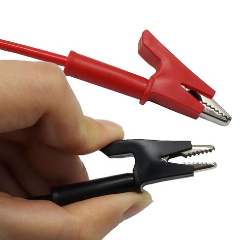 2 حزمة من الرصاص اختبار المكونات الموز، كابل سلك مشبك التمساح 4 مم، مجموعة كابل 14AWG لمقياس متعدد، راسم الذبذبات 3 أقدام in Kuwait