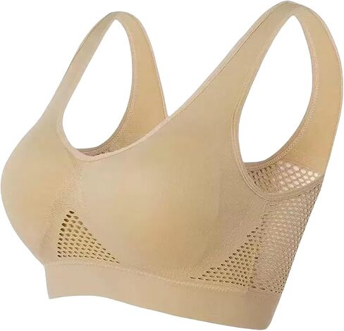 Women's Sports Bras Breathable Cool Liftup Air Bras No Underwire Comfortable Mesh Sports Bra for Women High Support in Kuwait