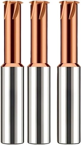 CNC 60 درجة كربيد طويل عرقوب 100L واحد الأسنان موضوع قاطعة المطحنة M2 M2.5 M3 M4 M5 M6 M8 مطحنة المطاحن (M12X1.75XD10X75L) in Kuwait