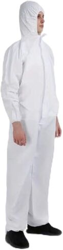 Disposable Hazmat Suit - Full Body Protection Coverall (6-Pack) -M Multicoloured in Kuwait