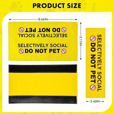 Blind Dog Ask Before Petting Pet Leash for Dogs, Funny Dog Leash Wrap for Pet Dog Lovers Owners Gift (Yellow) in Saudi Arabia