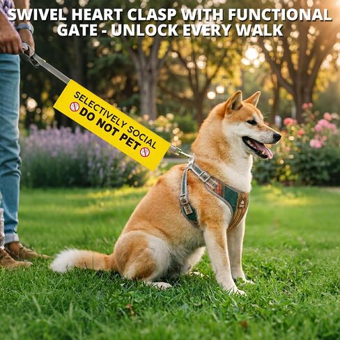 Blind Dog Ask Before Petting Pet Leash for Dogs, Funny Dog Leash Wrap for Pet Dog Lovers Owners Gift (Yellow) in Saudi Arabia