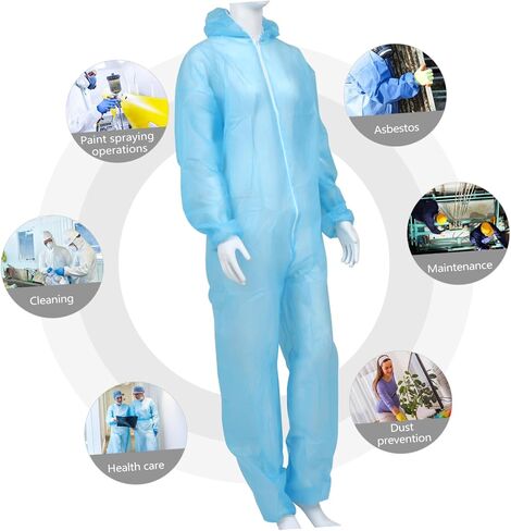 Alipis Suit Protective Suit Elastic Outfits Full Body Coverage Costume for Men Women in Kuwait