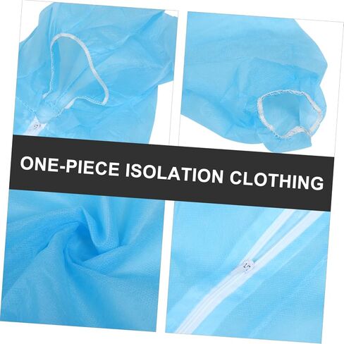 Alipis Protective Lightweight Non-woven Hooded Suit for Men Women for Paint Work High Air Permeability Height in Kuwait