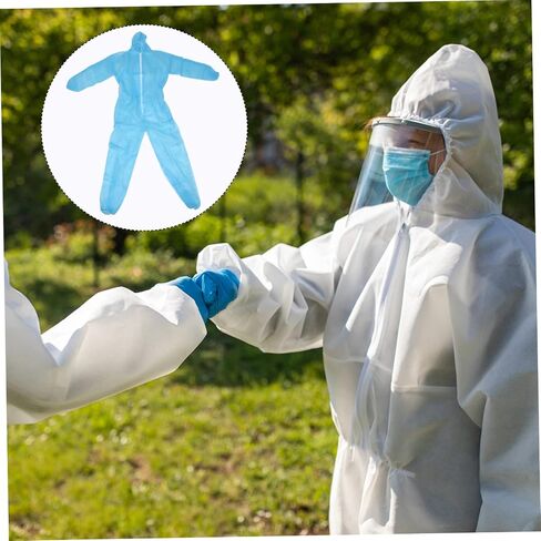 Alipis Protective Lightweight Non-woven Hooded Suit for Men Women for Paint Work High Air Permeability Height in Kuwait