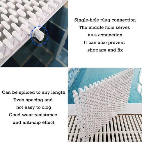 Serrated Grate Covers for Swimming Pools, Showers & Walkways - Durable Overflow Drainage Solutions for Commercial & Residential Use, Non-Slip Design in Kuwait