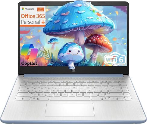 HP 14 "كمبيوتر الكمبيوتر المحمول لطالب الأعمال المنزلي ، Office365 ، ذاكرة الوصول العشوائي 16 جيجا بايت ، تخزين 384 جيجابايت (128 جيجا بايت UFS + 256GB MSD) ، Intel N150 CPU (Beats N4120) ، WiFi 6 ، BT 5.4 ، Windows 11 Pro S ، Silver ، Wendbo ، Wendbo in Kuwait