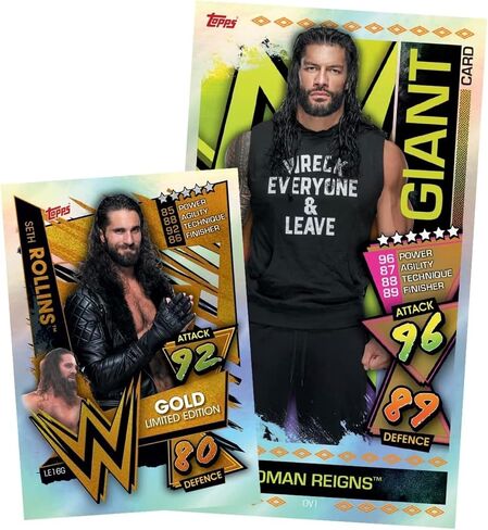 صندوق عرض لعبة بطاقات التداول WWE Slam Attax 2021 من Topps (صندوق كامل مكون من 24 حزمة) in Kuwait