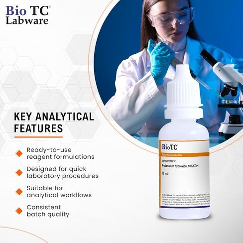 محلول هيدروكسيد البوتاسيوم 10% KOH - 15 مل in Kuwait