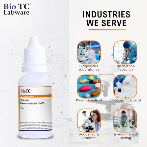 محلول هيدروكسيد البوتاسيوم 10% KOH - 15 مل in Kuwait
