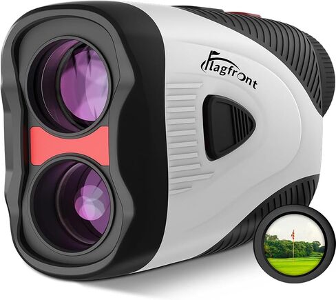 Golf Rangefinder مع الاهتزاز المنحدر وقفل الدبوس ، 1000 Y Range Range Finder Golf ، 6x التكبير و HD LCD ， مفتاح وضع البطولة ، قابل لإعادة الشحن مع الشريط المغناطيسي - ملحقات الجولف للرجال in Kuwait