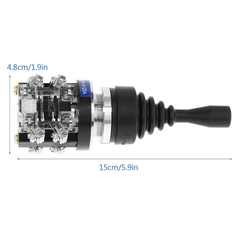 12v Joystick Switch Momentary Joystick,4 Position 4NO Spring Return Control Switch IP55 Rubber Sleeve for Industrial AC DC Circuit, Magnetic Starter Contactor Relay Electric Control in Kuwait