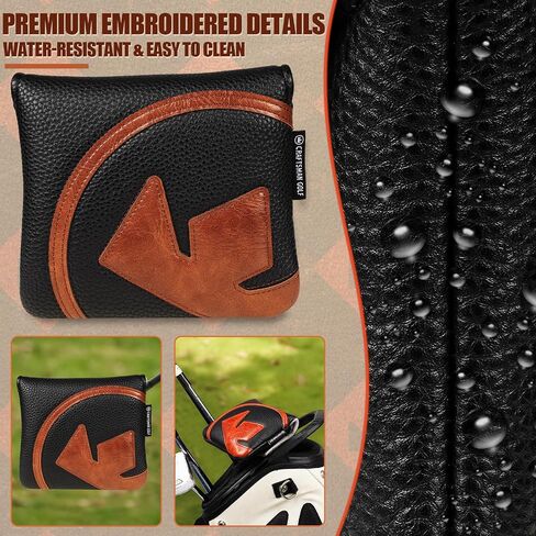 Craftsman Golf Black Center-Shafted Mallet Putter Headcover Cover for Taylormade Spider ZT Putter in Kuwait