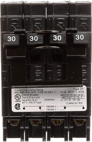 سيمنز Q23030CT2NC 30/30A 120/240V 4P 10K جديد رباعي in Kuwait