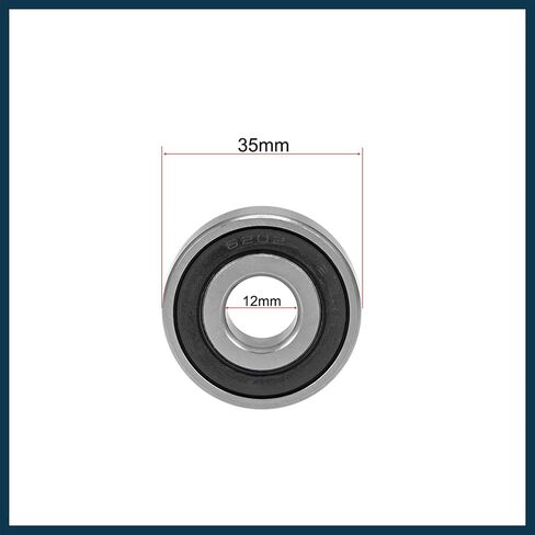 6202-12-2RS Deep Groove Ball Bearing 12x35x11mm Sealed Chrome Steel Z2 Lever Bearings Automotive Parts in Kuwait