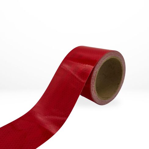 6" x 75' Roll 3M Red Reflective Tape, 983-72NL Diamond Grade Microprismatic Tape for EMS, Emergency Vehicles, and Safety Vehicles in Kuwait