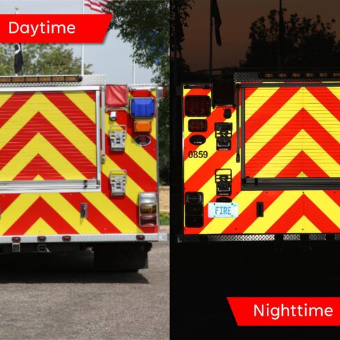 6" x 75' Roll 3M Red Reflective Tape, 983-72NL Diamond Grade Microprismatic Tape for EMS, Emergency Vehicles, and Safety Vehicles in Kuwait